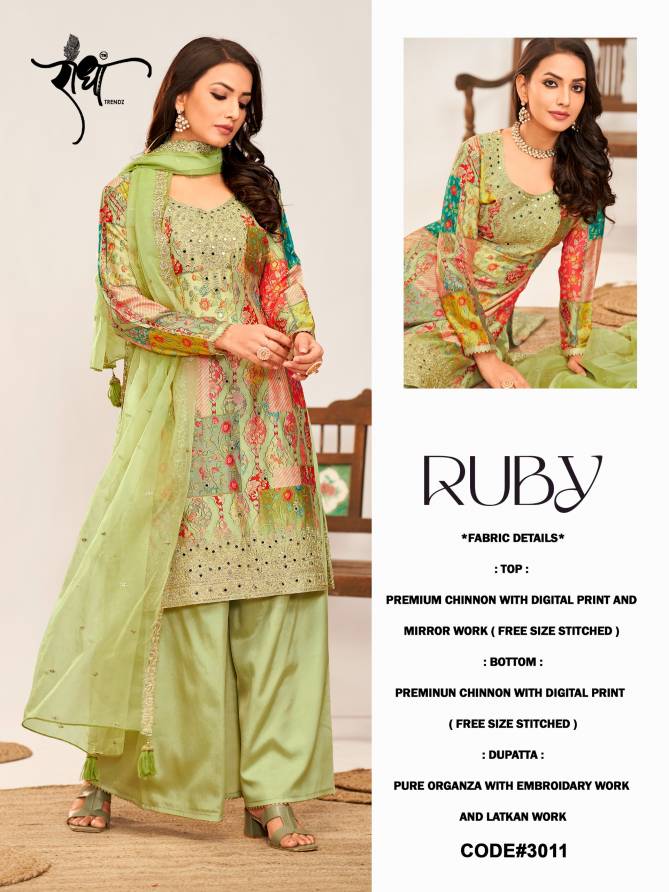 Ruby By Radha Chinon Digital Printed Salwar Kameez Wholesale Market In Surat
